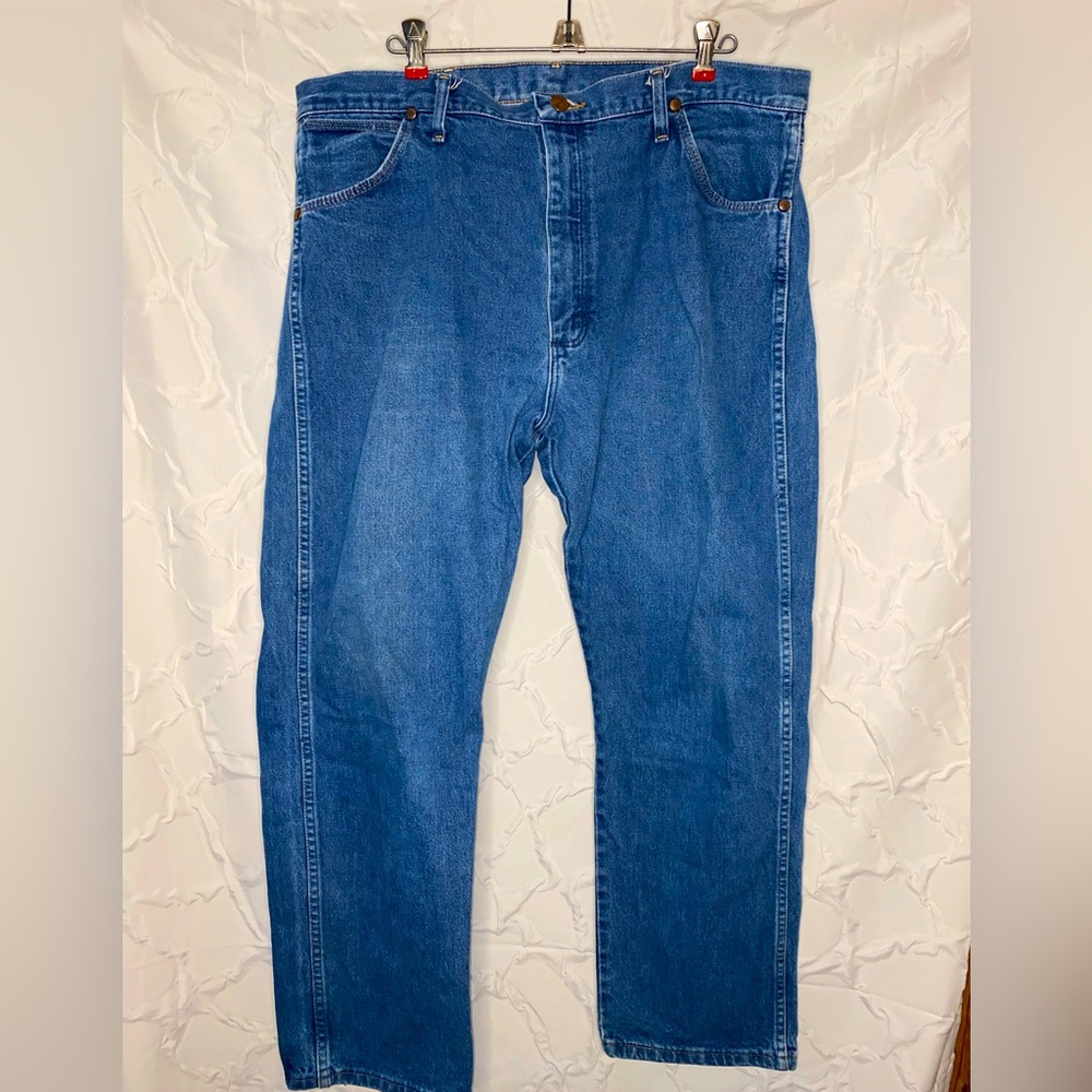 Vintage Wrangler Jeans Mens 38x30 80s Cowboy Cut Made in USA Western Rodeo Dark
